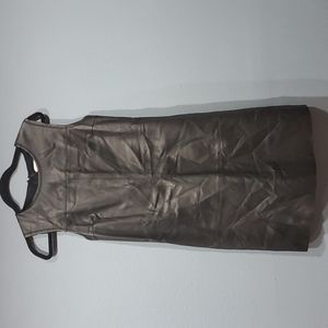 Black pleather dress